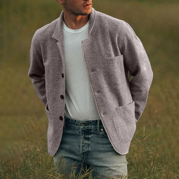 Product Image for Ivyshape | Stylish Men's Cardigan, Light gray / XL