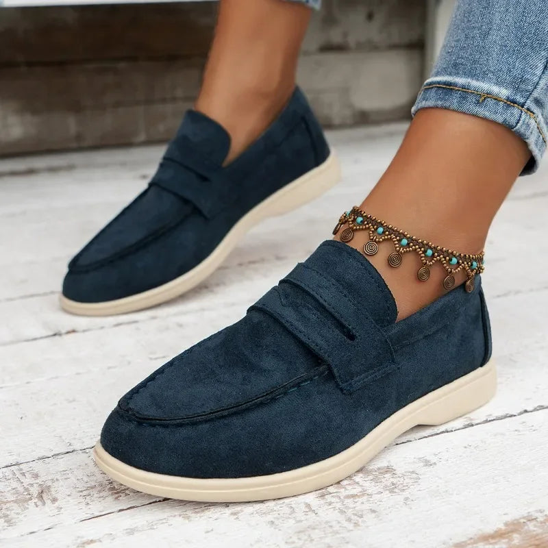 Product Image for Ivyshape | Light Weight Loafers, Navy Blue / 40