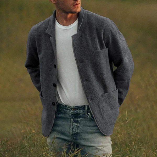 Product Image for Ivyshape | Stylish Men's Cardigan, Dark gray / 3XL