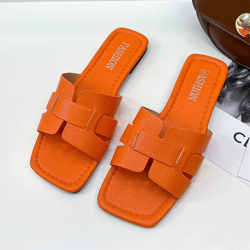 Product Image for High-Quality Flat Sandals for Women, Orange / 41