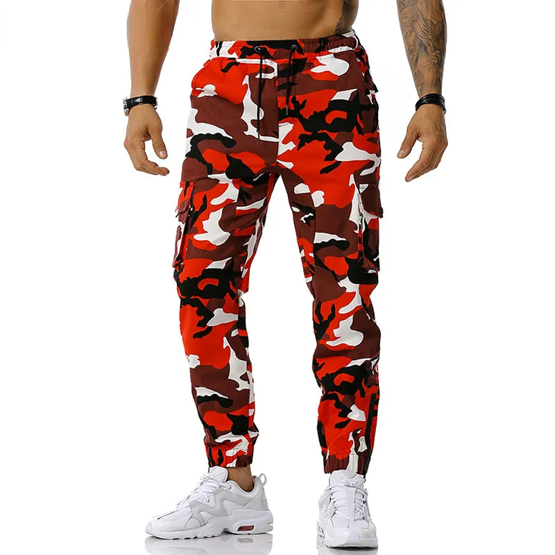 Product Image for Ivyshape | Urban Camouflage Jogging Pants, Red / S