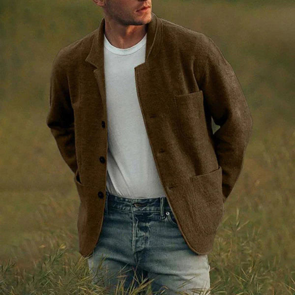 Product Image for Ivyshape | Stylish Men's Cardigan, Coffee / 2XL