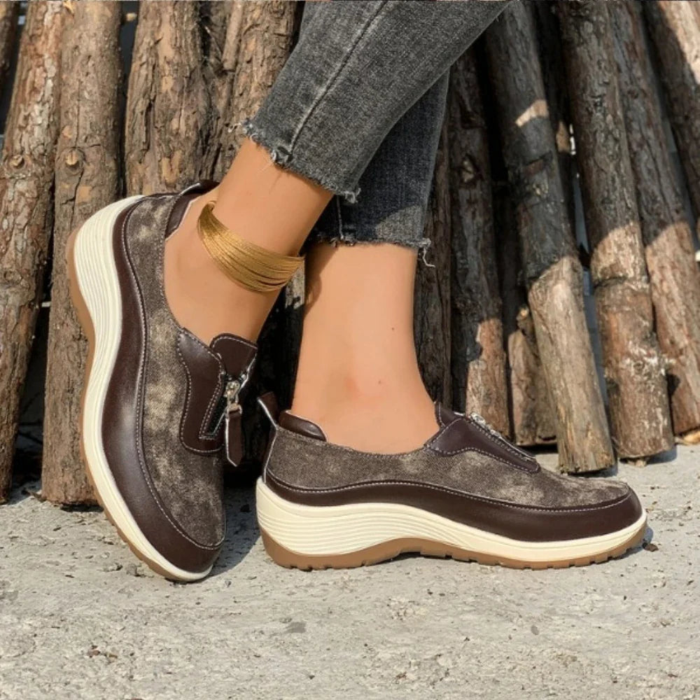 Product Image for Stylish Lightweight Walking Sneakers for Women, Khaki / 37