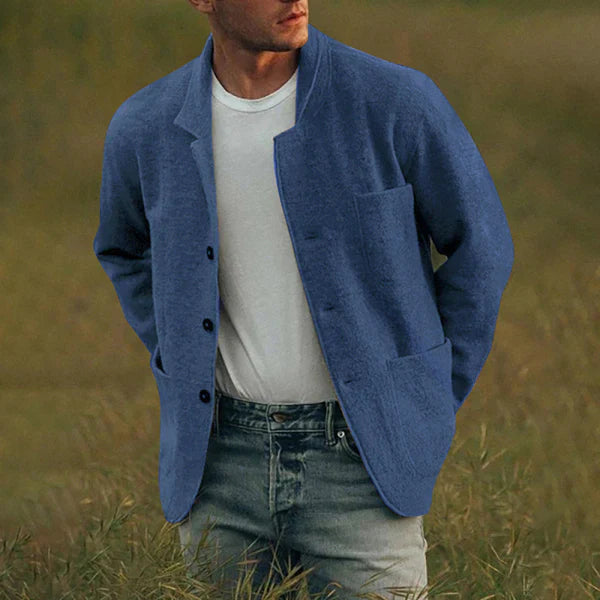 Product Image for Ivyshape | Stylish Men's Cardigan, Blue / XL