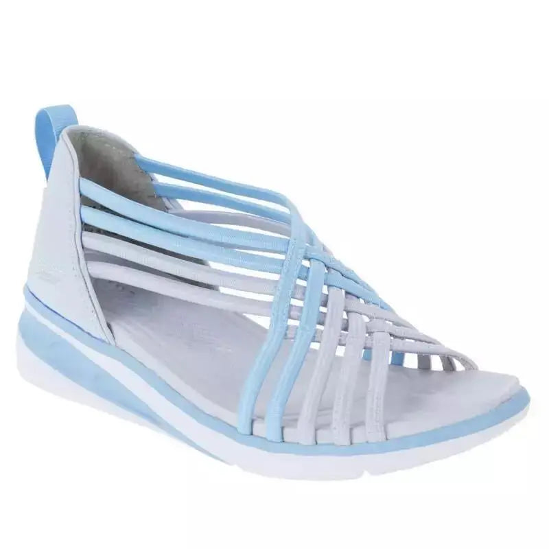 Product Image for Ivyshape | Women's Criss Cross Style Shoes Flat, Blue / 36