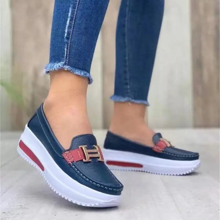 Product Image for Women's Casual Slip-On Walking Sneakers, Blue / 36