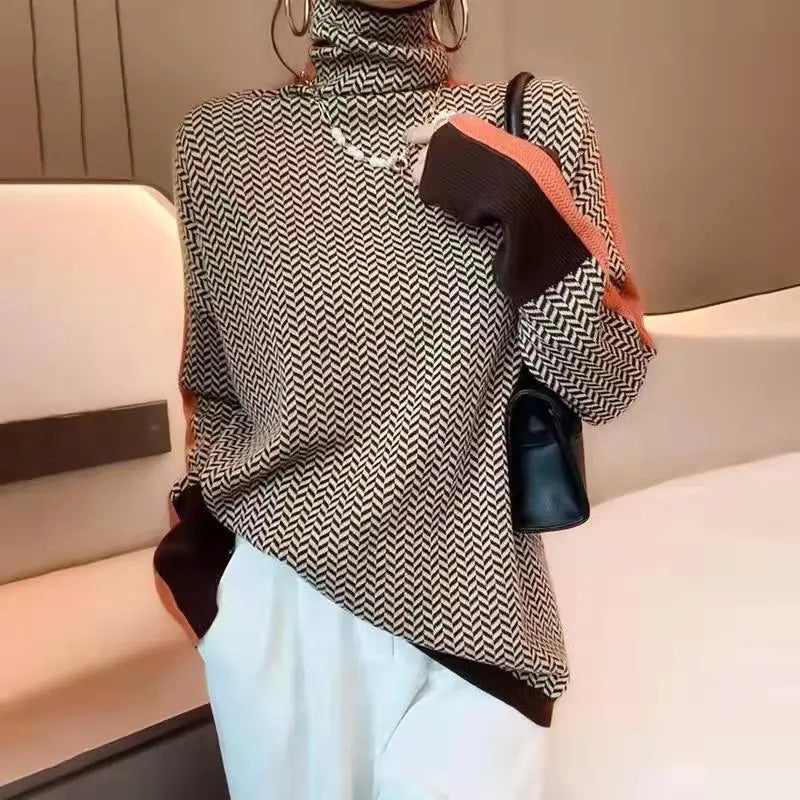 Product Image for Ivyshape | Timeless and Stylish Cashmere Turtleneck Jumper, Brown / 2XL