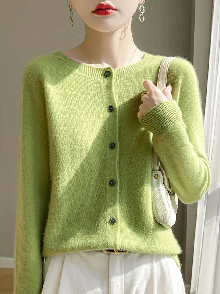 Product Image for Ivyshape | Women's Comfortable Pullover Cardigans, Green / XXL
