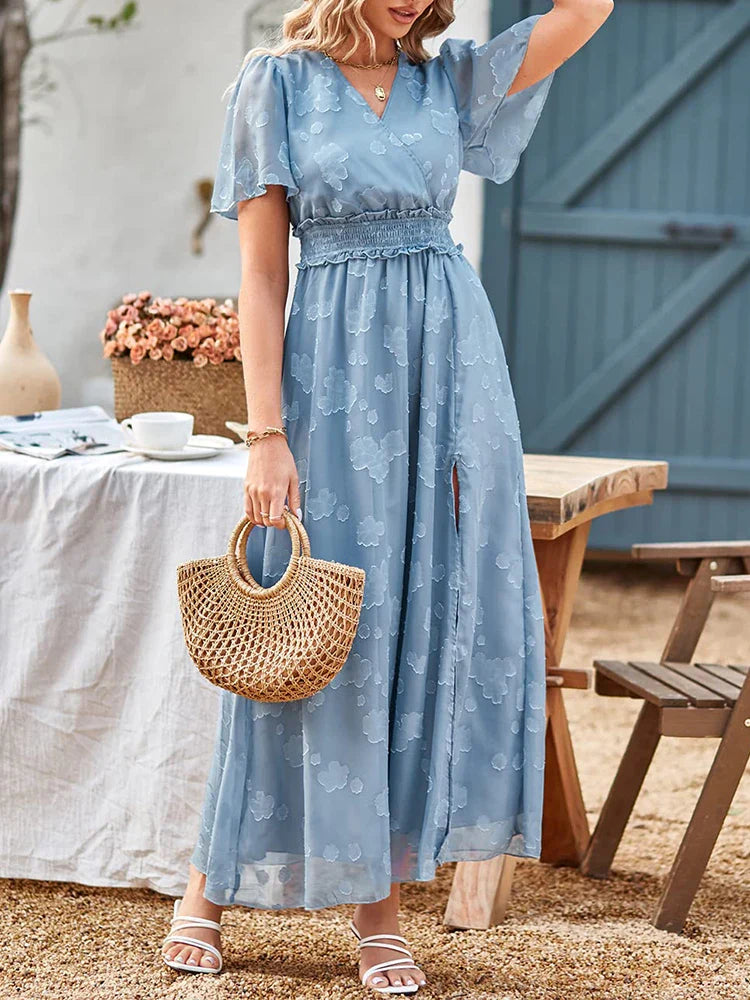 Product Image for Ivyshape | Flowy Maxi Dress, Blue / L