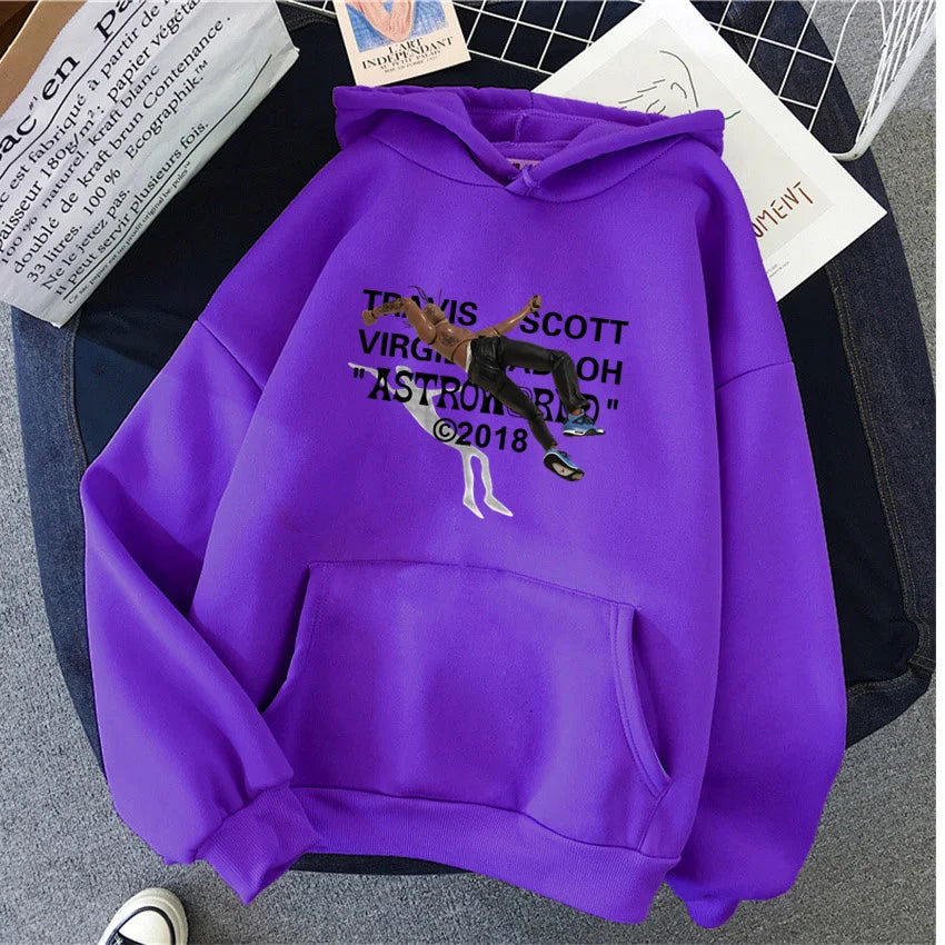 Product Image for Ivyshape | Ladies Hooded Sweatshirt Made Of Printed Cotton, 17 / S