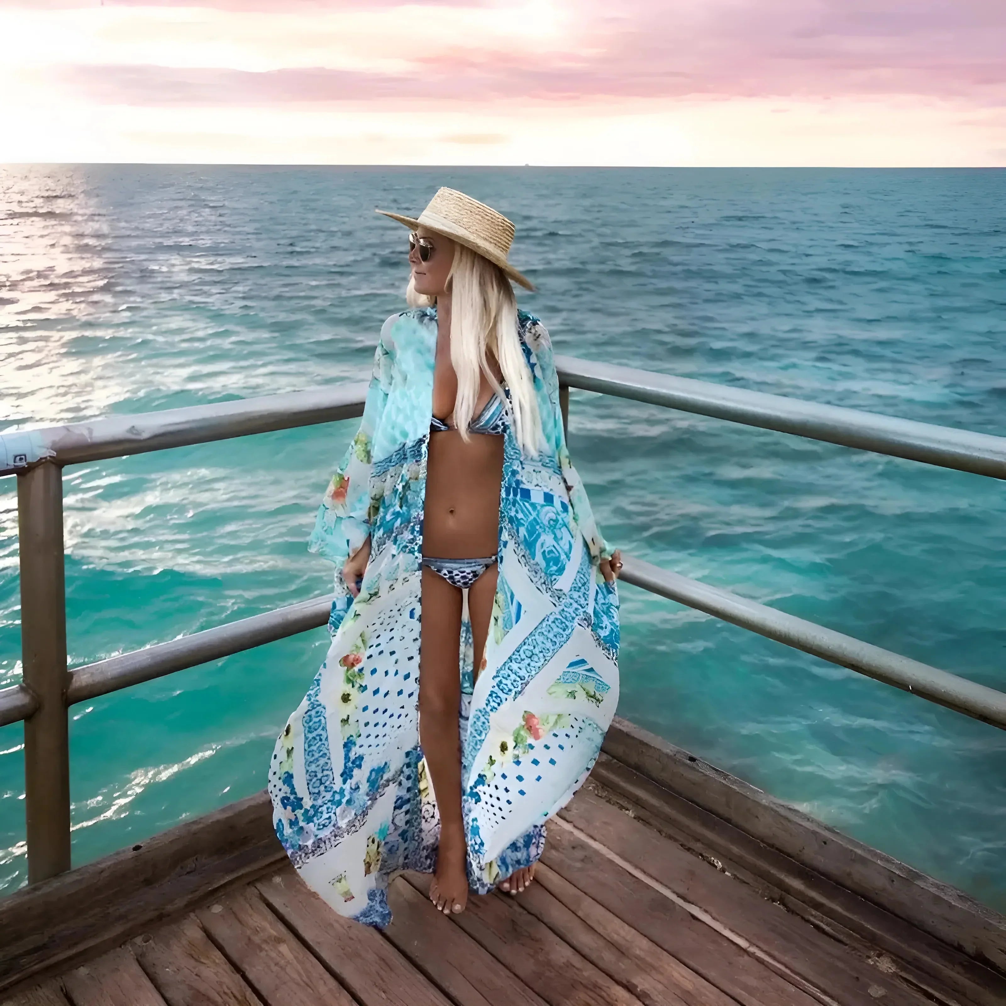 Product Image for Ivyshape | Beach Kimono In Colorful Patterns