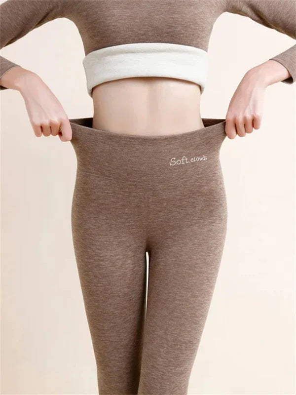 Product Image for Ivyshape | Fleece Lined Legging, Brown / 2XL
