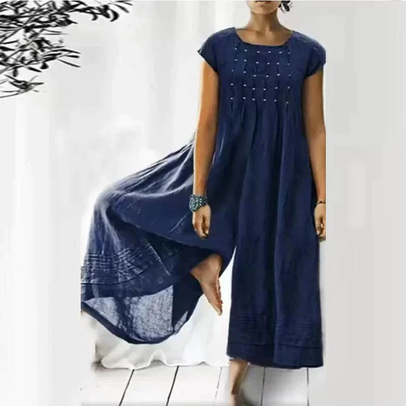 Product Image for Ivyshape | Vintage Loose Jumpsuit, Blue / 4XL