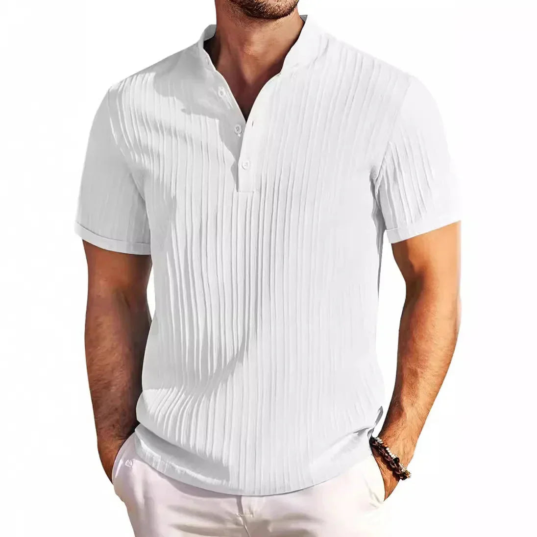 Product Image for Ivyshape | Retro Polo Shirt, White / L
