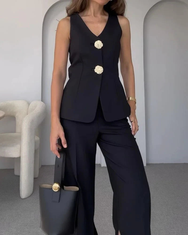Product Image for Ivyshape | Sleeveless Vest & Suit, Black / S