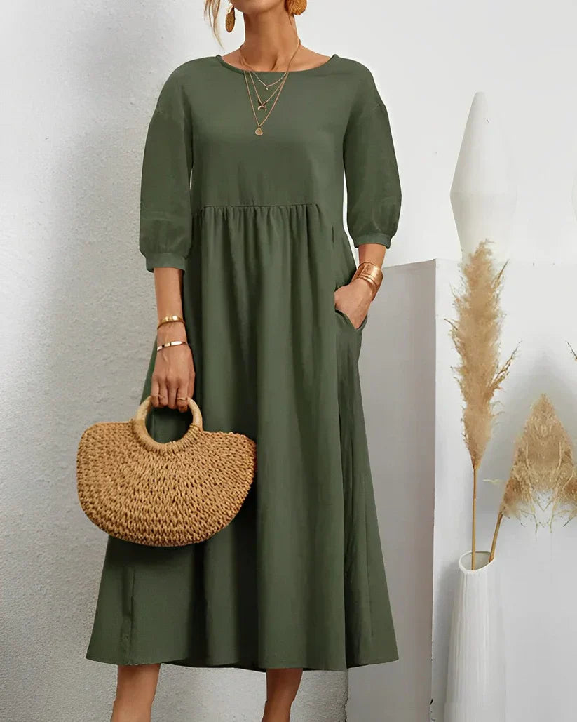 Product Image for Ivyshape | The Perfect Summer Dress, Army green / XL