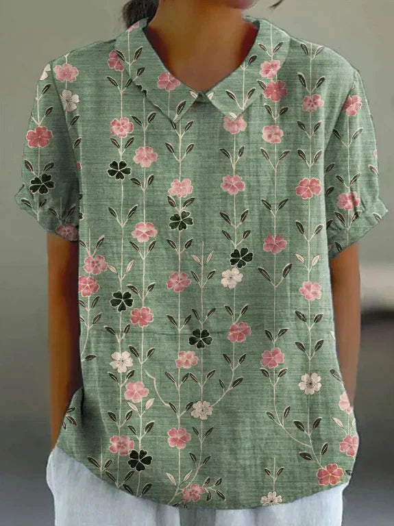 Product Image for Colourful casual blouse, Green / 3XL
