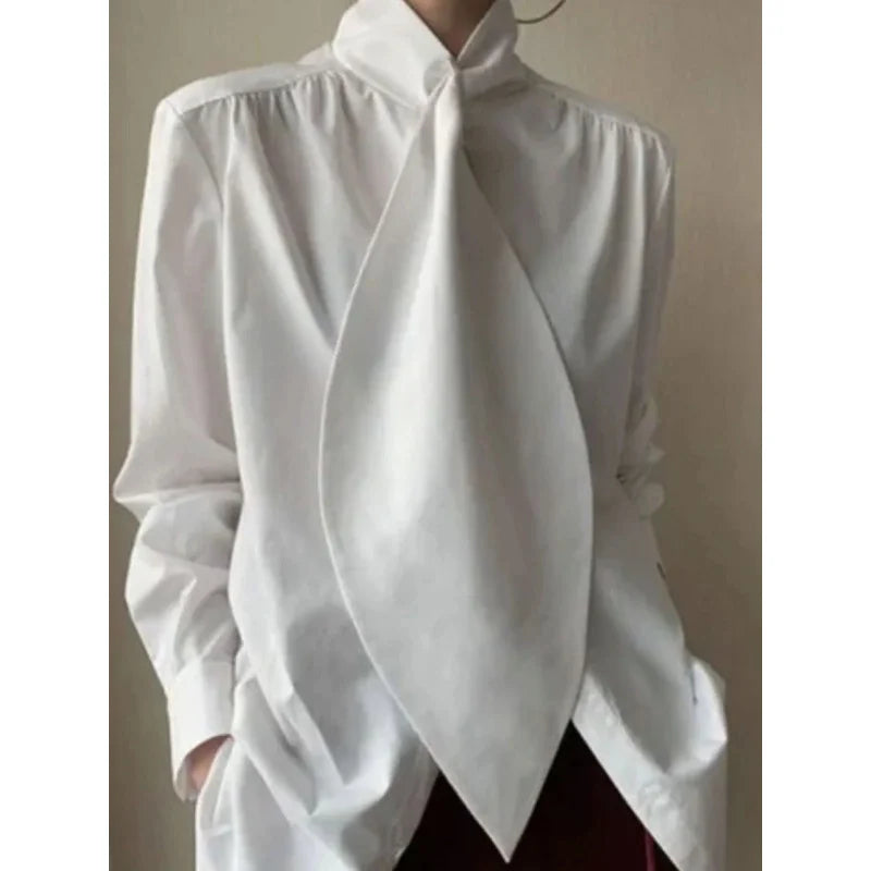 Product Image for Ivyshape | Freeacy Urban Elegant Top Office Blouse for Women, White / L