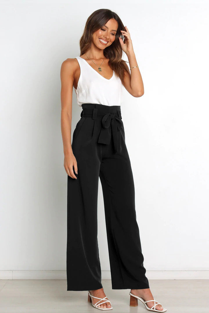 Product Image for Ivyshape | Lightweight Soft Linen Pants, Black / M