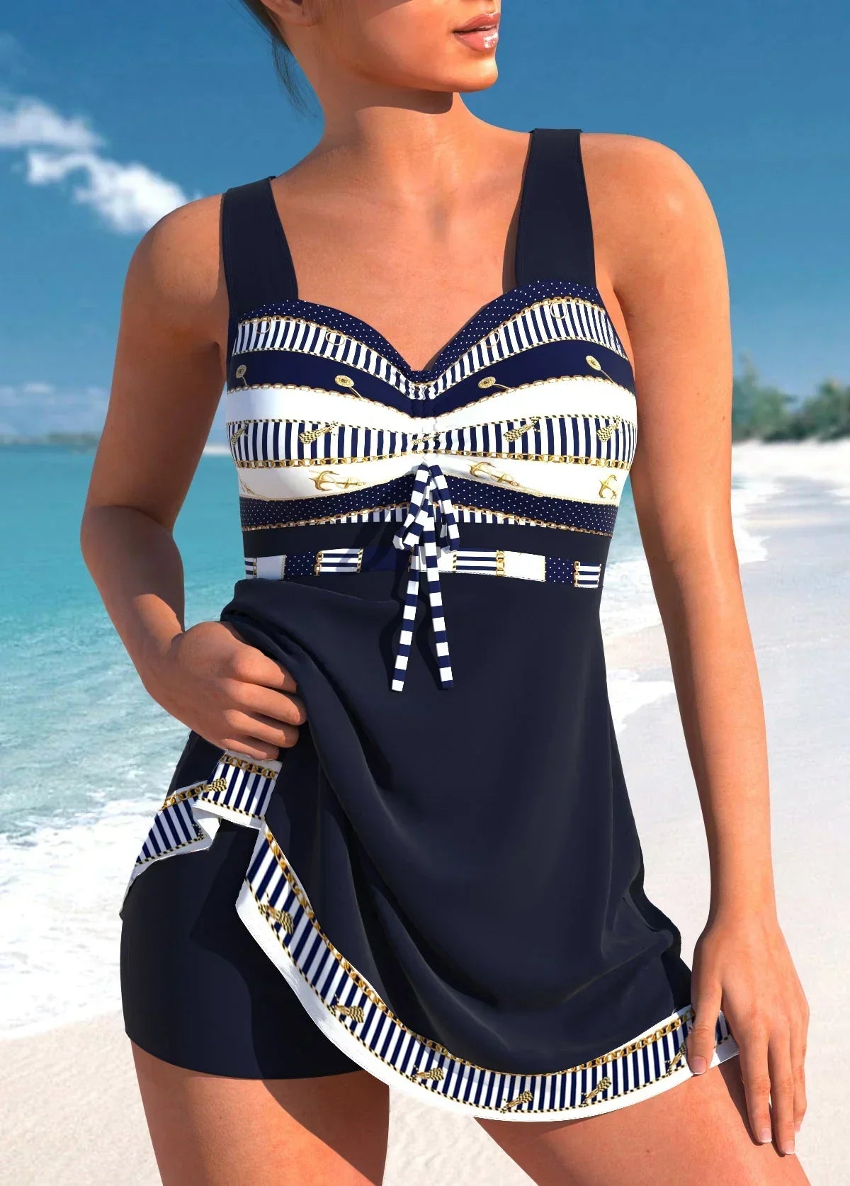 Product Image for Ivyshape | Elegant Swimwear and Quick Drying, dark blue / XL