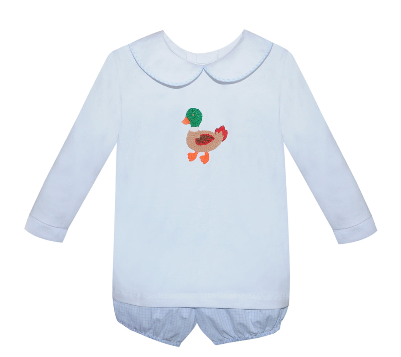 Blue Beau Boy Short Set- Mallard Duck