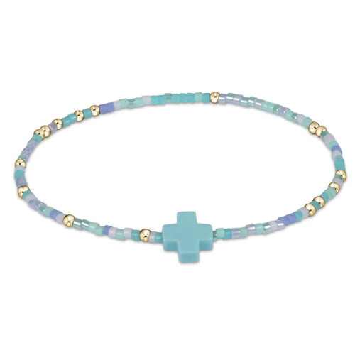 egirl Hope Unwritten Signature Cross Bracelet- Sea Said