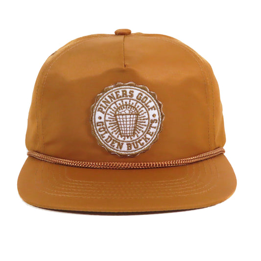 Pinner's Golf - Golden Buckets Badge Nylon Five Panel Rope Hat (Pinner