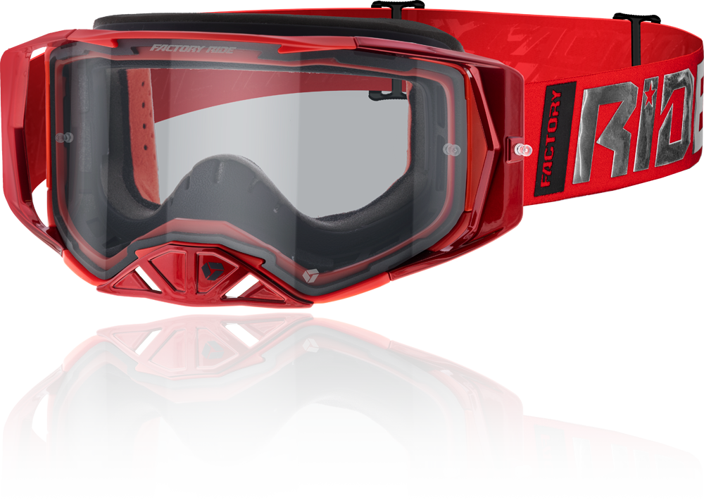 Image of Factory Ride Clear MX Goggle in livid colorway 