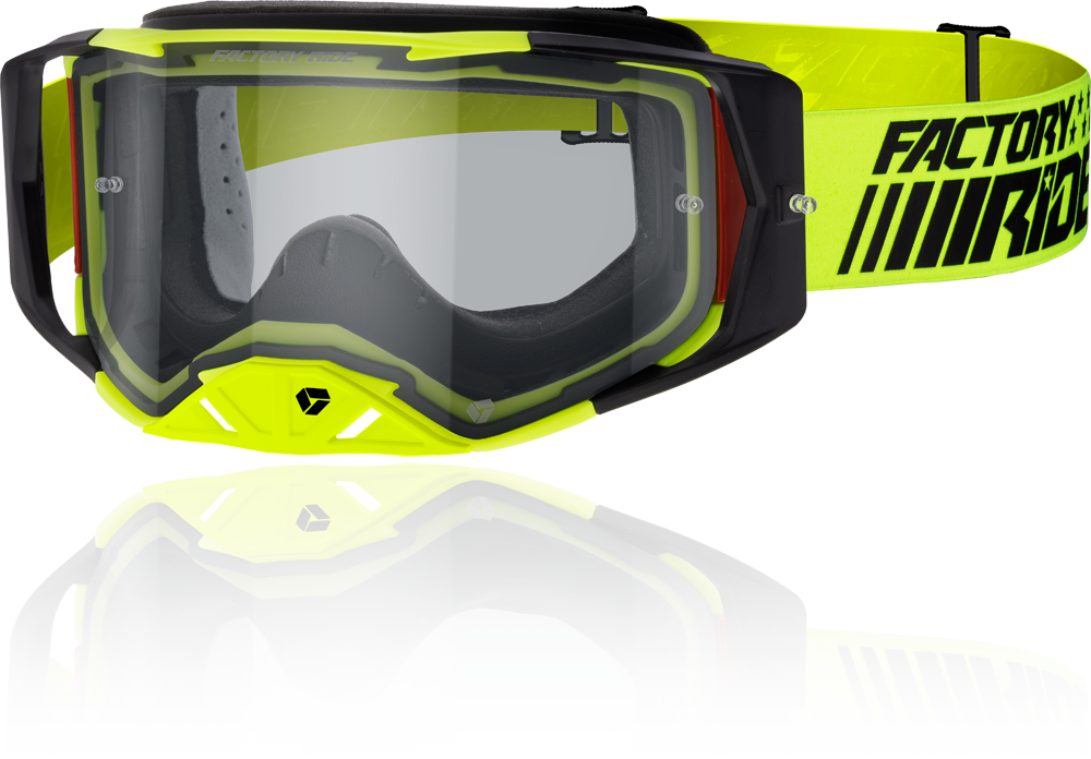 Image of Factory Ride Clear MX Goggle in trigger colorway 