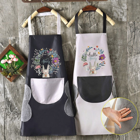 Kitchen Aprons For Women Men Household Aprons For Kitchen Wipeable