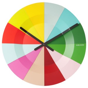 Karlsson Slices Colourful Clock