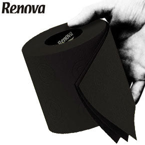 Black Toilet Paper - Renova Tissue Roll