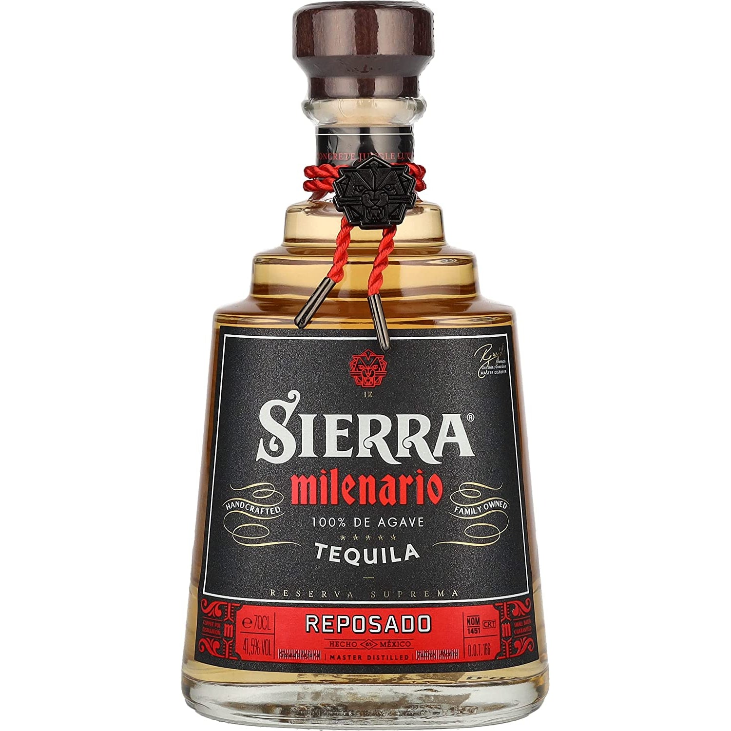 Agave 41,5% Tequila de Reposado 100% 0,7l Sierra Vol. Milenario