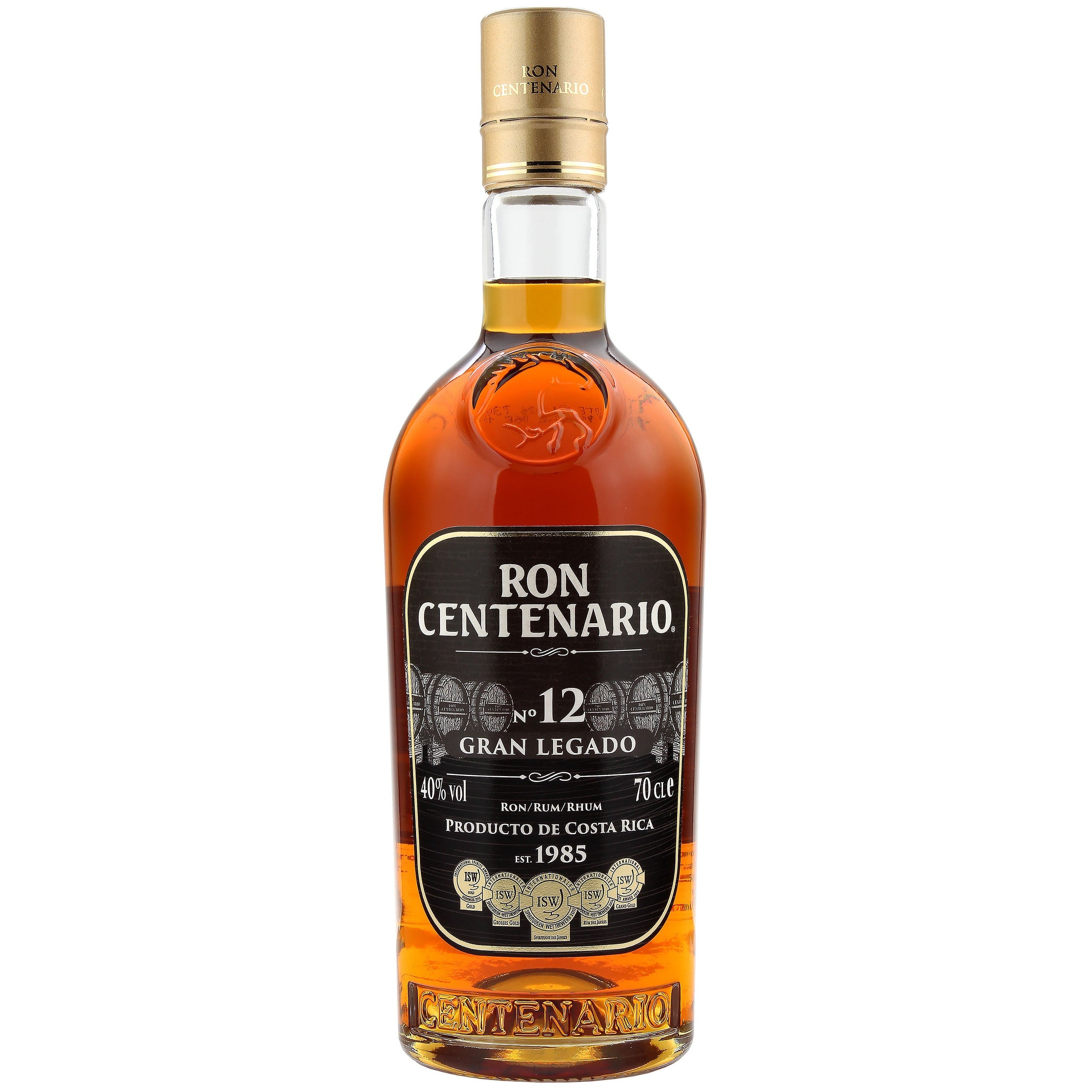 40% Rum LEGADO 0,7l Vol. Ron 12 No. Centenario GRAN