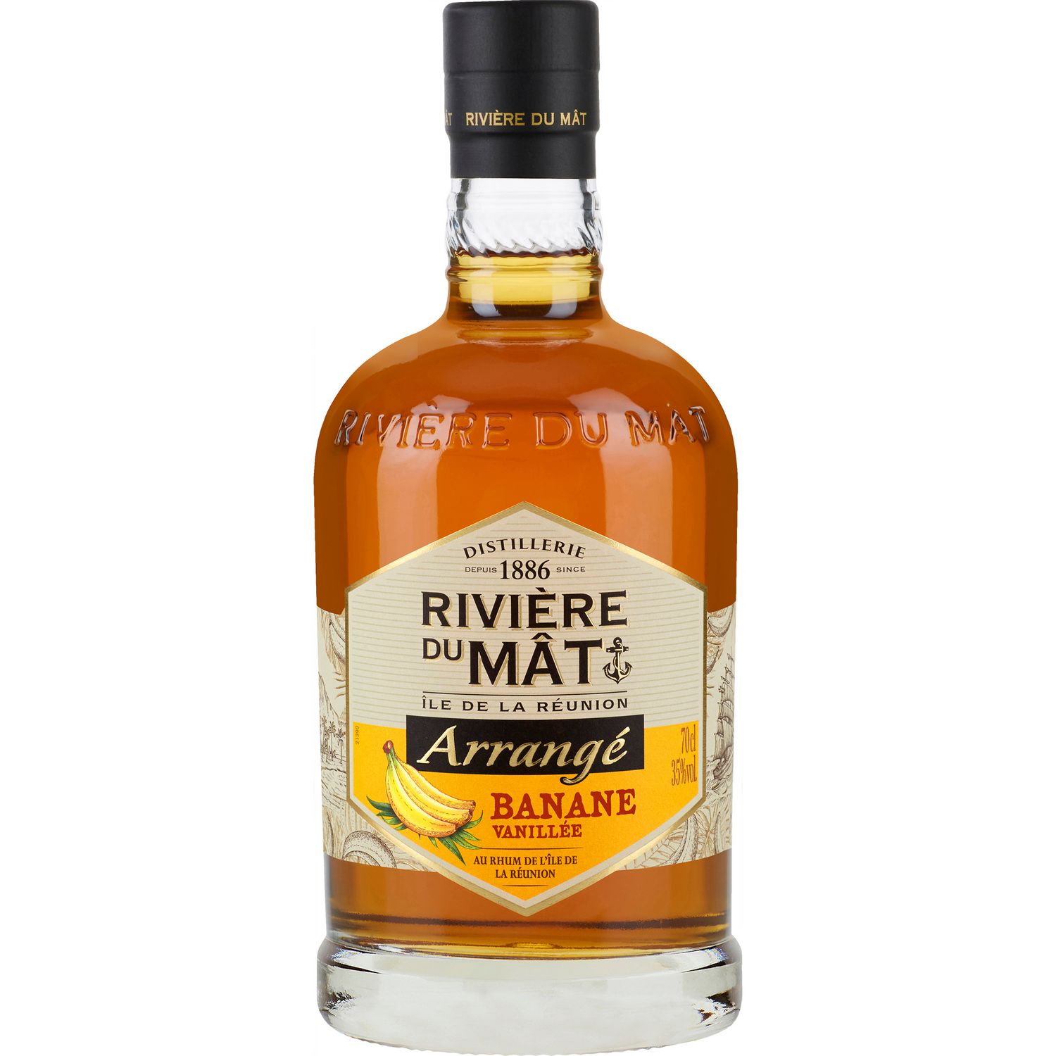 Rhum black spiced RIVIERE DU MAT : la bouteille du 70cL à Prix Carrefour