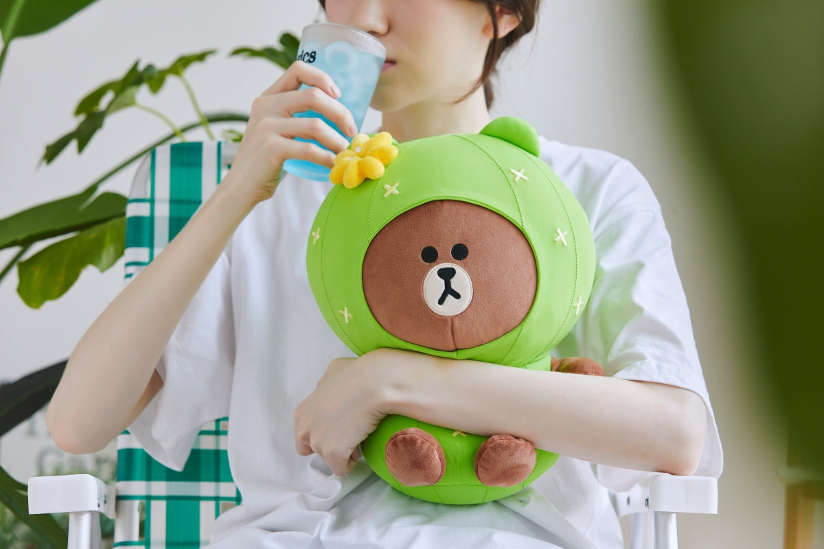 冷感ぬいぐるみMサイズ 30cm ブラウン – LINE FRIENDS SQUARE