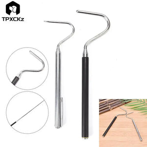 1Pcs Stainless Steel Retractable Professional Snake Hook - Snake Catching Tool - Peanut's Pet Corner