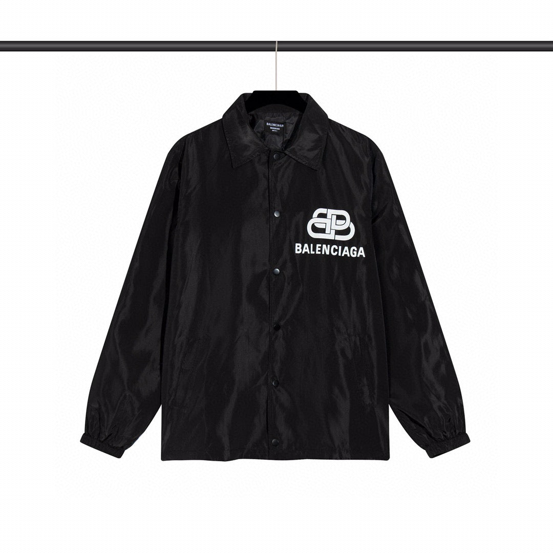 Balenciaga Simple Solid Long Sleeve Button Jacket