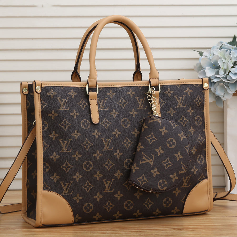 Louis Vuitton LV Monogram Women's Handbag Shopping Bag Shoulder Bag Wallet Two Piece