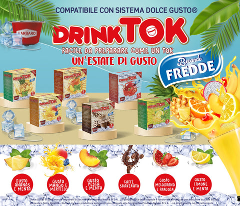 DrinkTok Summer Collection (BEVANDE FREDDE) compatibili con macchine a –  Caffè Barbaro