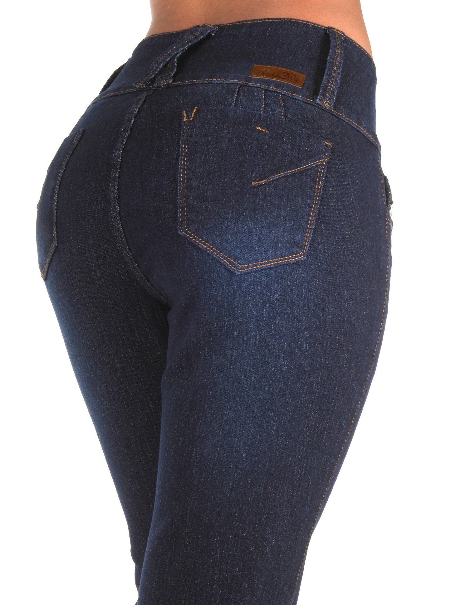 High Rise And Butt-Lifting Effect Jeans / Women's Embroidery Jeans