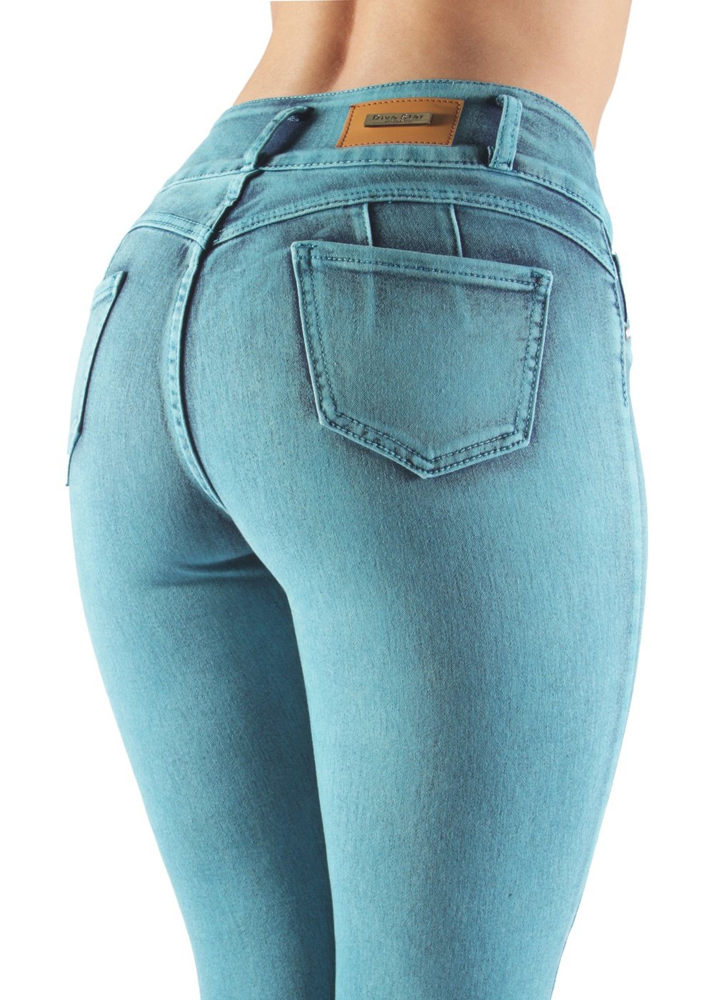 Women's Juniors Colombian Design Butt Lift Push Up Mid Waist Skinny Jeans –  Fashion2Love
