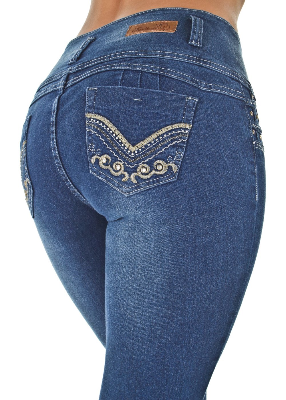 M.Michel Women's Jeans Colombian Design, Butt Lift, Levanta Pompa, Push Up,  Skinny - Style K190 