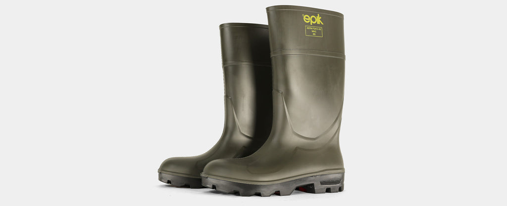 Tread Safety Boot in Green Pair
