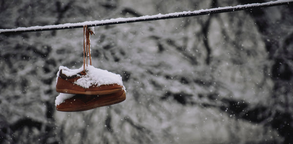 Shoes hanging