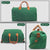 CANVAS & AWL Canvas with Genuine Leather Trim Unisex Travel Duffle Bag, Shoulder Weekender Overnight Bag (Green)