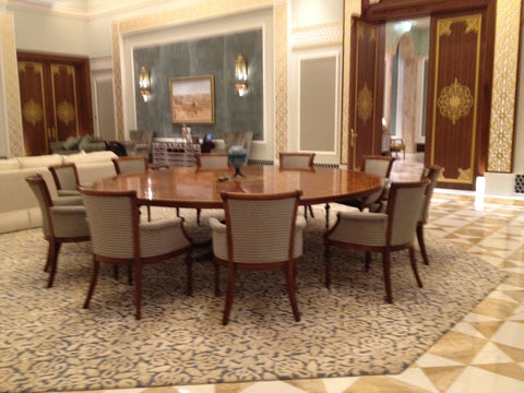 Inlaid dining table