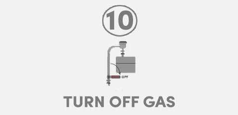 turn off the gas