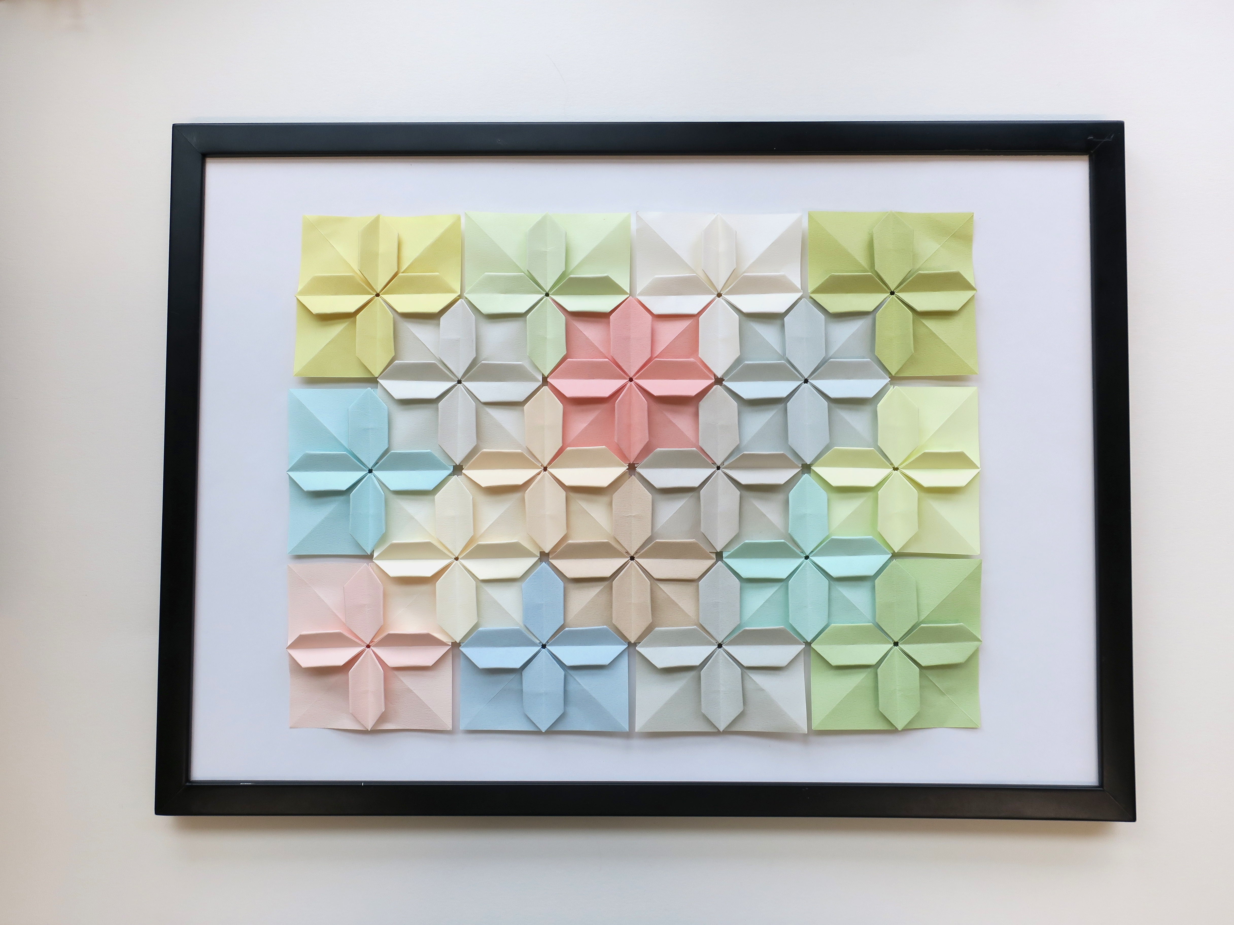 Origami Hydrangea Flower Tessellation