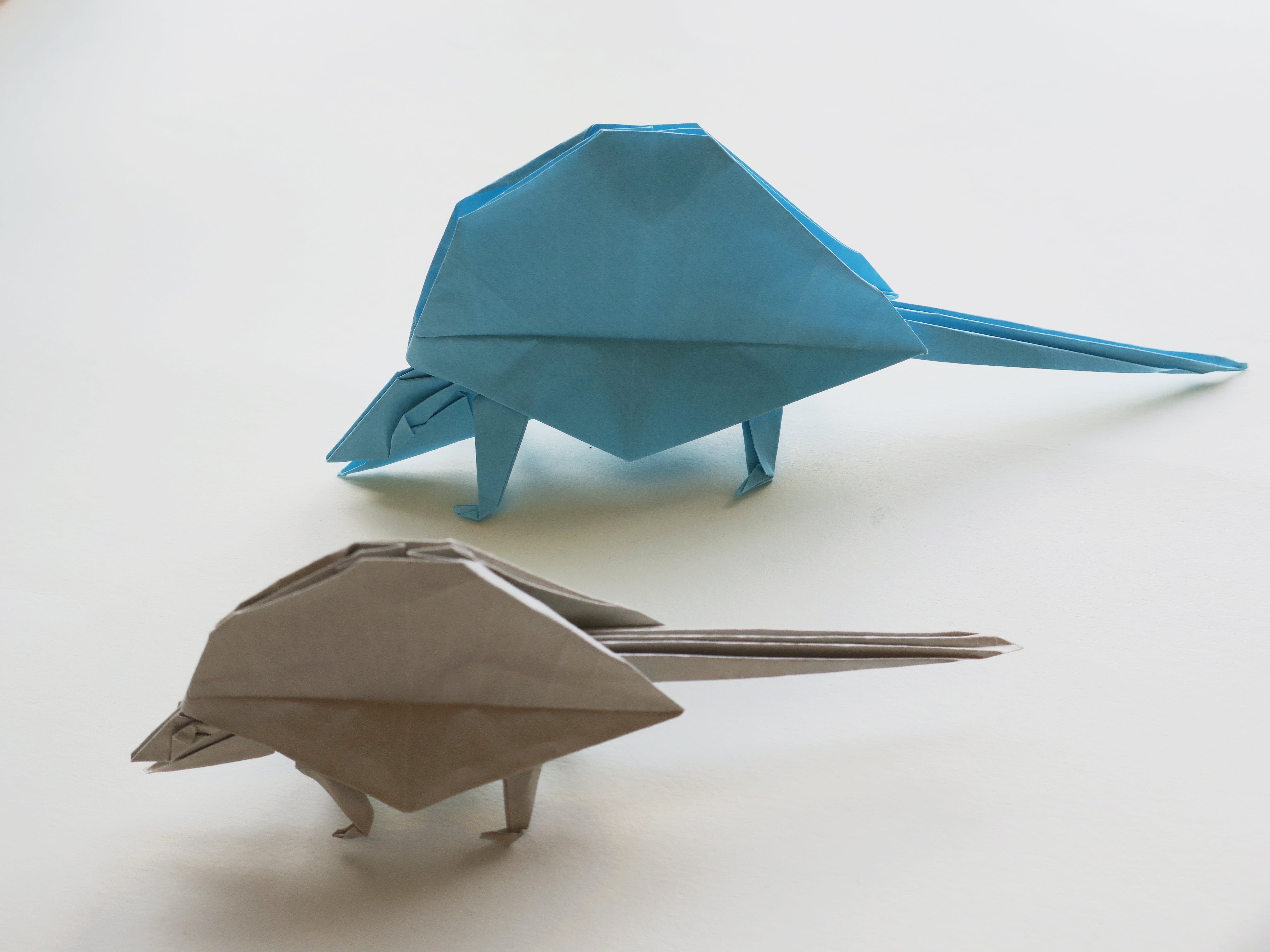 origami dimetrodon designed by Ronald Koh